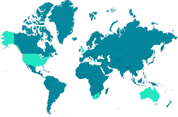 South Africa World Map